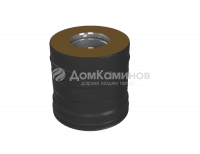 Сэндвич-труба К L-250 Grill'D EU AISI 304 0,8мм/ОС 0,5мм (D115/250) черный (порошковая краска)