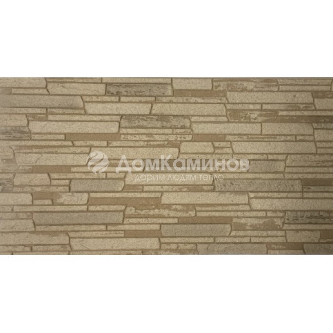 Панель ASAHI фибро-цементная AT NJP5PJC, 455х1000х15 темный рваный камень