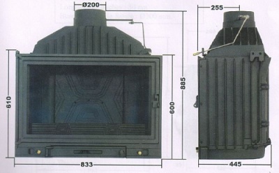 Каминная топка Cheminees Diffusion B 6-2