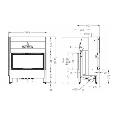 Каминная топка Spartherm Varia A-FDh 4S