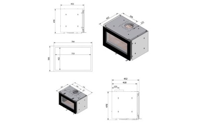 Каминная топка RAIS 500