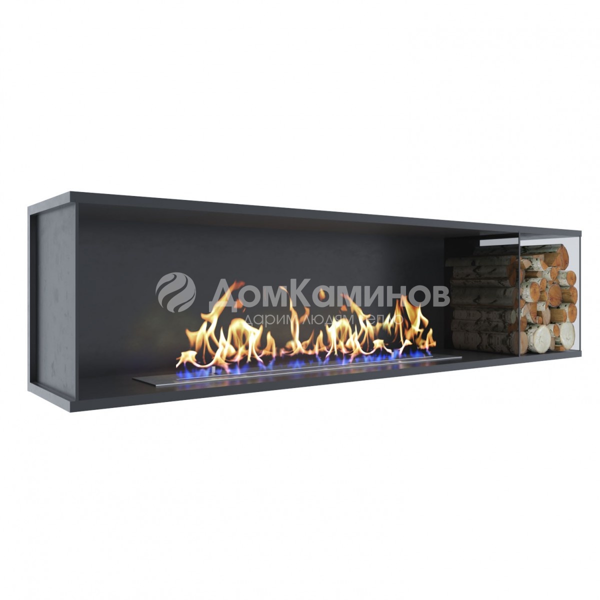 Трехсторонний биокамин Firebox 1600 Wood