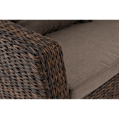 Диван 4SIS Капучино трехместный (гиацинт) Цвет: коричневый