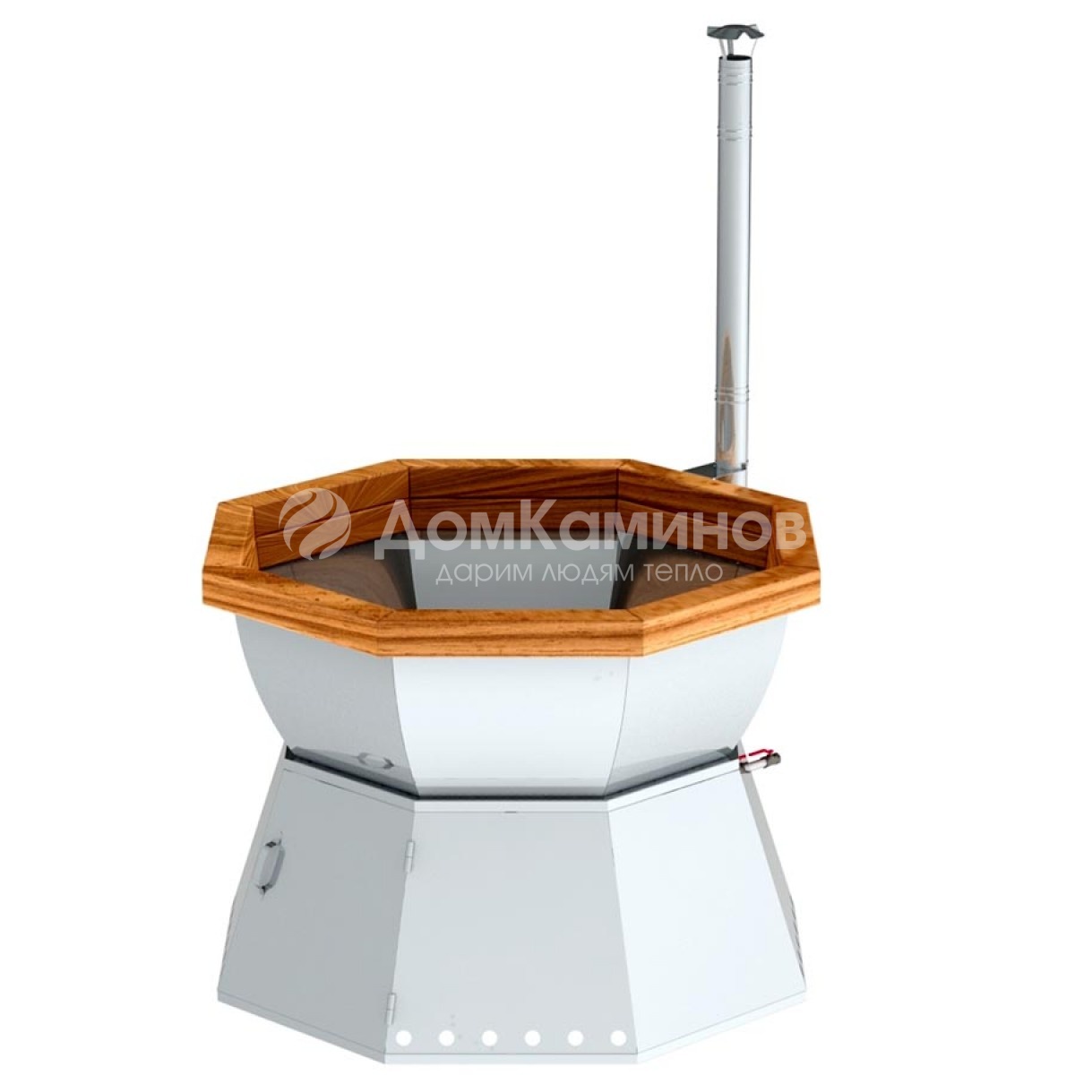 Банный чан 8 граней с ветрозащитой AISI 430