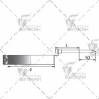 Хомут с крепл. на расш. Вулкан HSHPR d300 матов.