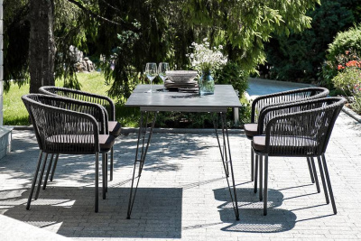 Обеденная группа 4SIS Милан на 6 персон, Цвет: темный Обеденная группа 4SIS Милан на 6 персон, Цвет: темный