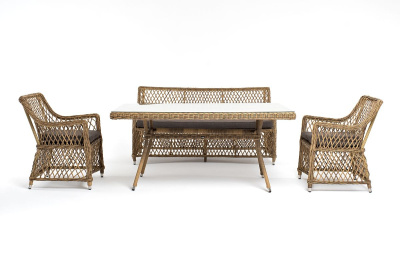 Обеденная группа 4SIS Катания на 4 персоны Цвет: соломенный Обеденная группа 4SIS Катания на 4 персоны Цвет: соломенный