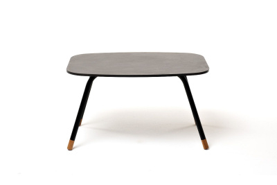 Журнальный стол 4SIS Верона 70 х 50 Цвет: черный муар, серый гранит