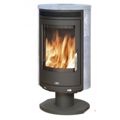 Печь-камин ABX Arktis 8 поворотный (серая сталь тальк с верхней плитой)