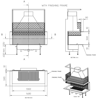Топка Metalfire Universal MF 1300-50 W 3S