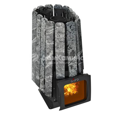 Банная печь Grill’D Cometa 350 Vega Short Window Max Stone (серпентинит)