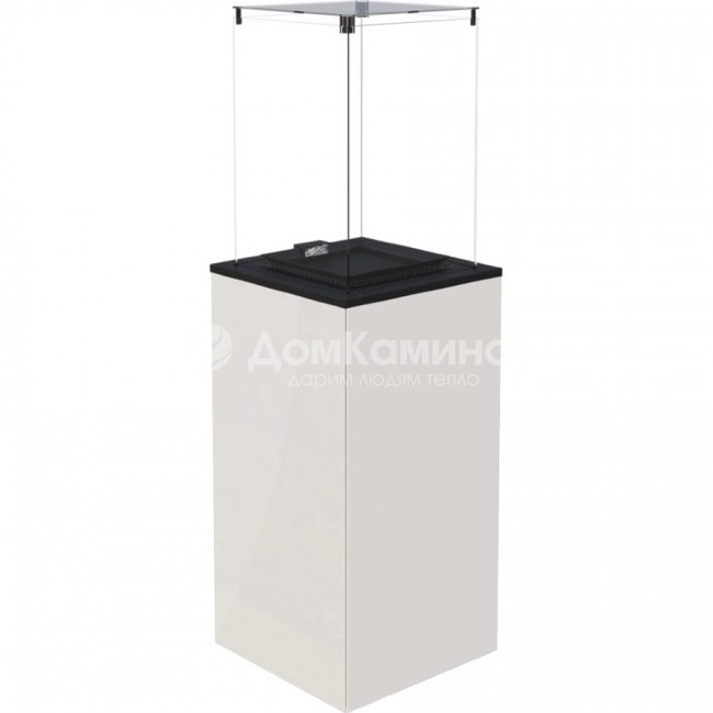 Газовый нагреватель Kratki PATIO MINI M G31 37MBAR B - белое стекло, с ручным управлением
