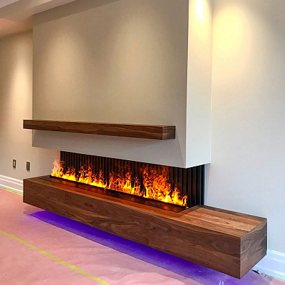 Тумба из МДФ на заказ с очагом Line-S 160