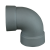 Отвод Гефест 90гр чугун ф130