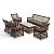 Лаунж-зона 4SIS Асти на 6 персон Цвет: коричневый