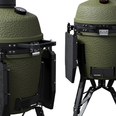 Гриль керамический угольный Kamado Epicurean Model X 500 Olive