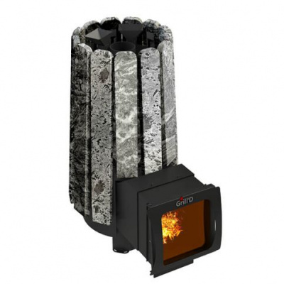Банная печь Grill’D Cometa 180 Vega Long Window Max Stone (серпентинит)