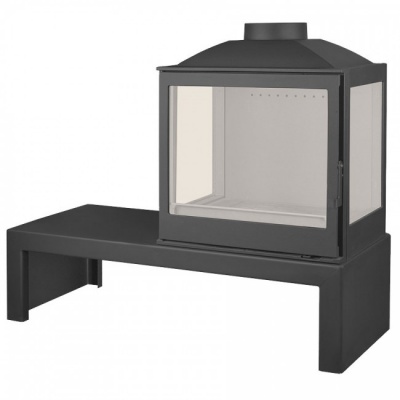 Отопительная печь Liseo Castiron LCI 5 GFLR Table, два боковых стекла Отопительная печь Liseo Castiron LCI 5 GFLR Table, два боковых стекла