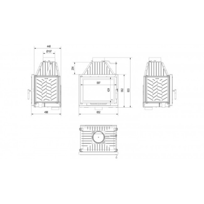 Каминная топка Kratki ZUZIA ECO DECO Каминная топка Kratki ZUZIA ECO DECO