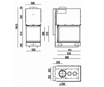 Каминная топка MCZ Forma T50