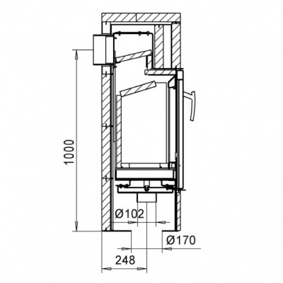 Печь-камин NunnaUuni DEKO DUE SB 1
