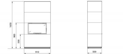 Contura i31S с полкой и скамьёй Contura i31S с полкой и скамьёй