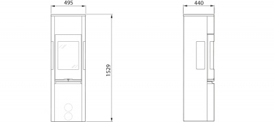 Contura 596 Style Стеклянная верхняя панель Contura 596 Style Стеклянная верхняя панель
