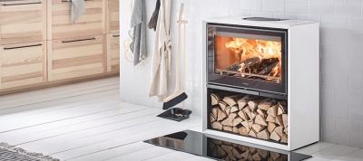 Contura 310G белый со стеклянной дверцой Contura 310G белый со стеклянной дверцой