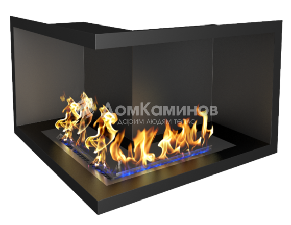 Биокамин ZeFire для угловой стены 700
