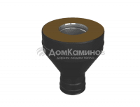 Старт удлиненный А Grill'D EU AISI 304 0,8мм/ЖС 0,5мм (D130/250) черный (термостойкая краска)