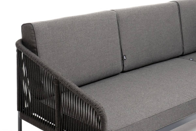 Модульная угловая лаунж-зона 4SIS Канны из роупа Цвет: темно-серый Модульная угловая лаунж-зона 4SIS Канны из роупа Цвет: темно-серый