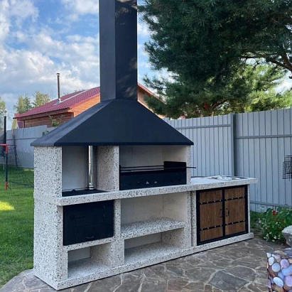 Барбекю с модулем под казан