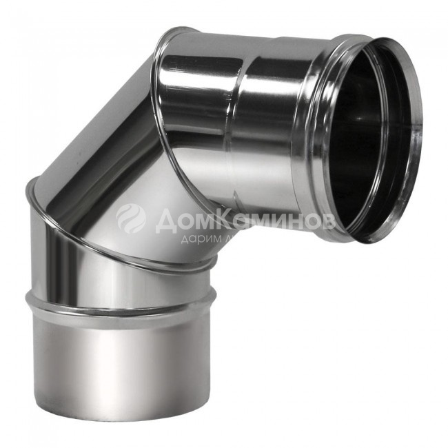 Отвод 90° Вулкан D160 без изоляции, матовый