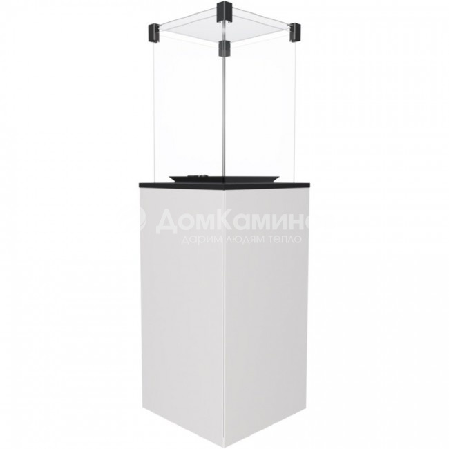 Газовый нагреватель Kratki PATIO M G31 37MBAR B - белое стекло, с ручным управлением