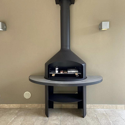 Дровяной гриль камин на заказ