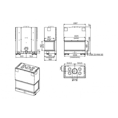 Каминная топка MCZ Forma T95