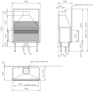 Топка Metalfire Universal MF 1050-50 W 1S