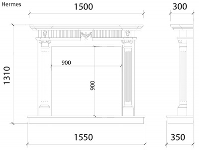 Мраморный портал Hermes