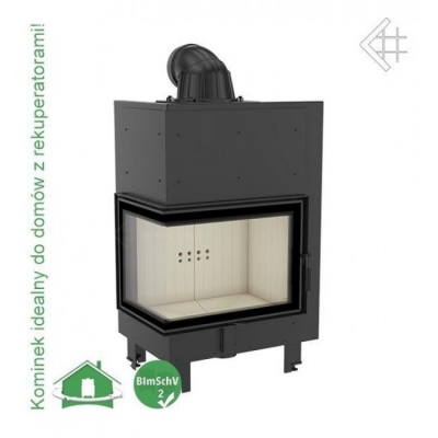 Каминная топка Kratki MBZ L BS (угловое стекло слева)