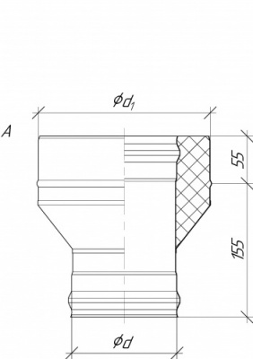 Старт А Grill'D EU AISI 304 0,8мм/ЖС 0,5мм (D130/250) черный (термостойкая краска)