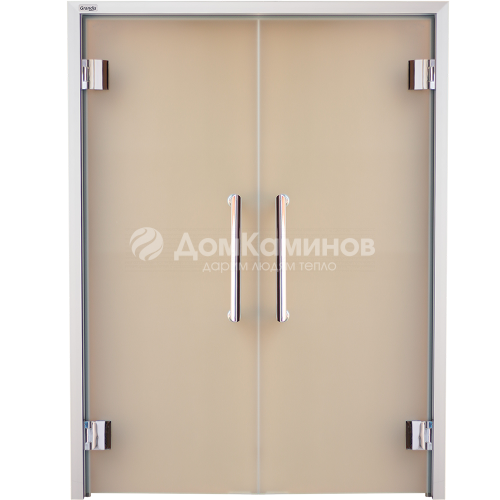 Двери стеклянные, двухстворчатые Grandis GS 13x19
