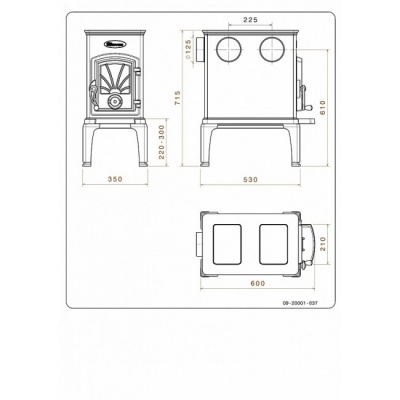 Печь-камин Dovre 40CBS