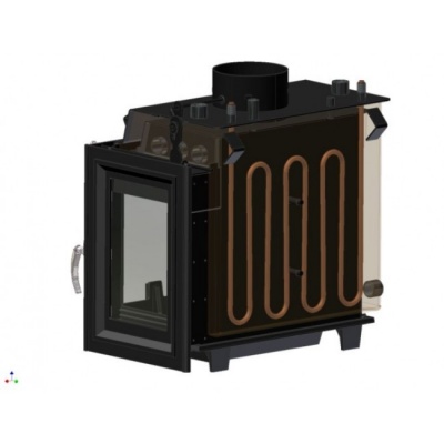 Каминная топка Kratki Maja PW BL 12 W Z (стекло слева, змеевик) Каминная топка Kratki Maja PW BL 12 W Z (стекло слева, змеевик)