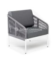 Кресло 4SIS Канны Цвет: белый, светло-серый