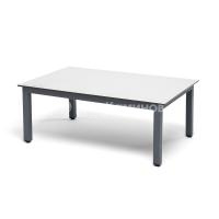 Журнальный столик 4SIS Канны из HPL 90х60х40 Цвет: серый графит, молочный