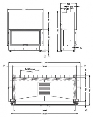 Каминная топка Spartherm Varia Bh 4S