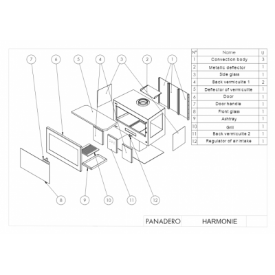 Печь-камин Panadero Harmonie Trivision Печь-камин Panadero Harmonie Trivision