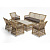 Лаунж-зона 4SIS Асти на 6 персон Цвет: соломенный