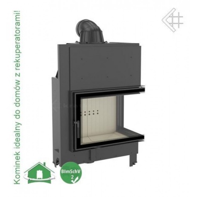 Каминная топка Kratki MBA P BS (угловое стекло справа)