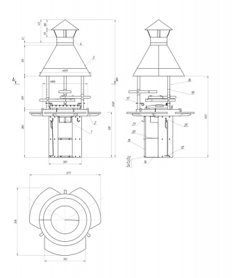 Гриль дровяной Fireline Basic 80